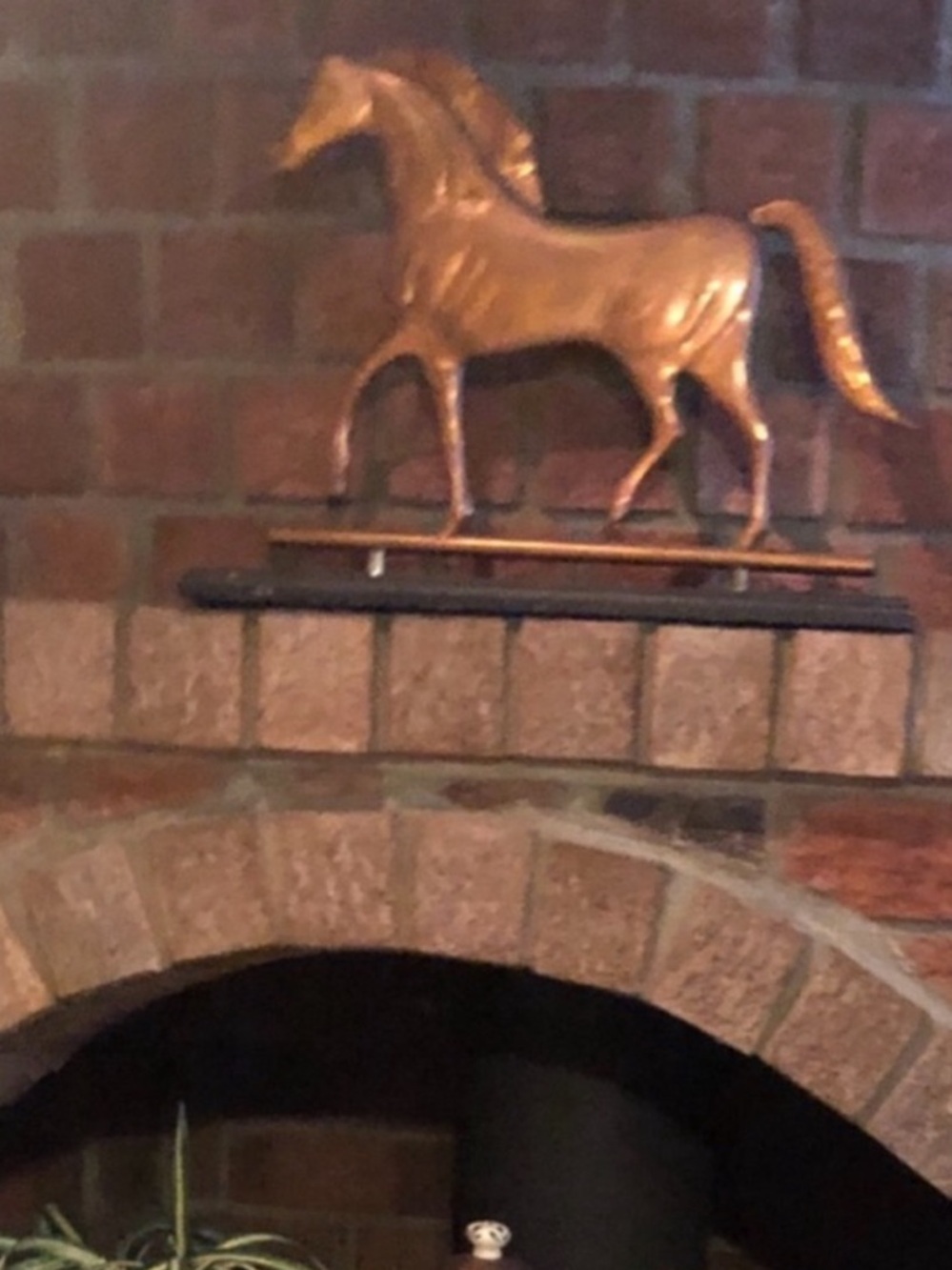 Copper stallion sculpture large size sculpture